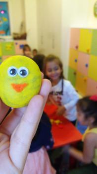 ZAMBAKLAR TAŞ BOYAMA